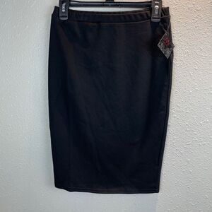 NWT JW Style Black Stretch Skirt Size S